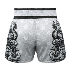 Fluory Muay Thai Muay Thai Shorts Fluory Pearl Dragon Muay Thai Shorts Black