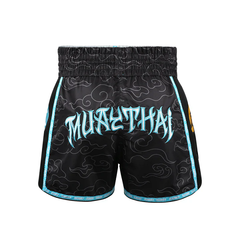 Fluory Muay Thai Muay Thai Shorts Fluory Tiger Muay Thai Shorts Black