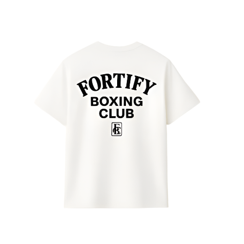 Fortify Boxing Club Boxing T Shirts Fortify Boxing Club White Tee
