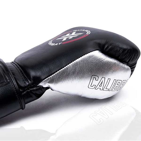 Guarded Combat Boxing Gloves Guarded Combat Calibre Pro Boxing Gloves Strap Black-Chrome