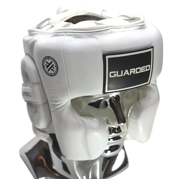 Guarded Combat Head Guards Guarded Combat Boxing Headgear White