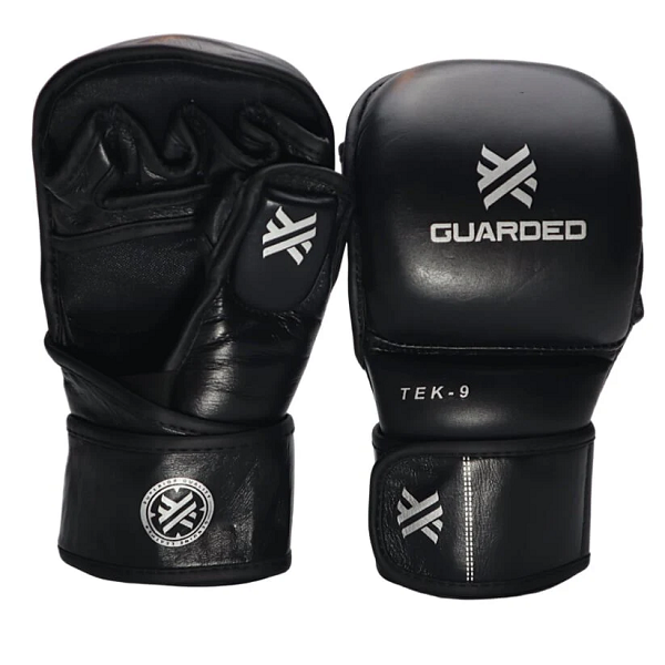 Guarded Combat MMA Sparring Gloves Guarded Combat Tek-9 MMA Sparring Gloves Black