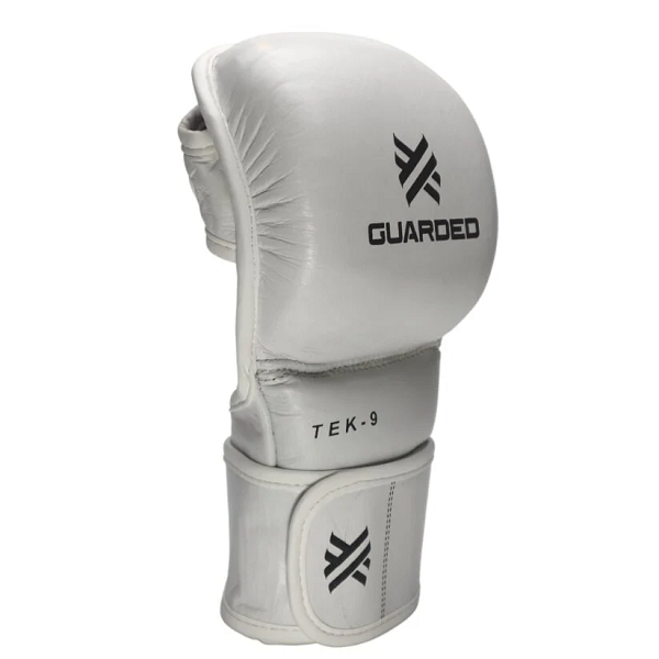 Guarded Combat MMA Sparring Gloves Guarded Combat Tek-9 MMA Sparring Gloves White