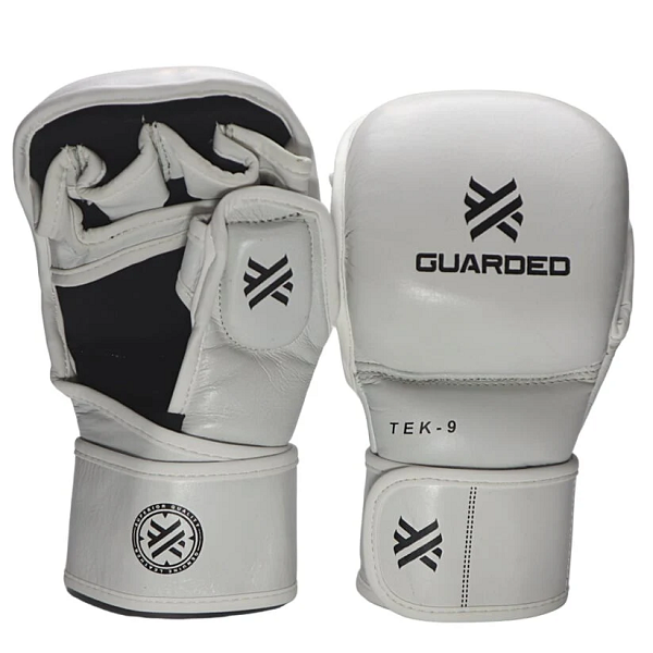 Guarded Combat MMA Sparring Gloves Guarded Combat Tek-9 MMA Sparring Gloves White
