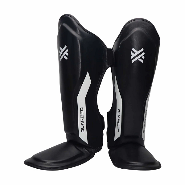 Guarded Combat Shin Guards Guarded Combat Shin Guards Black-White