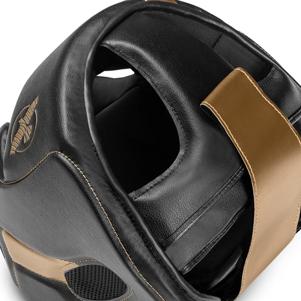 Hayabusa Head Guards Hayabusa T3 Chinless Boxing Headgear Black-Gold