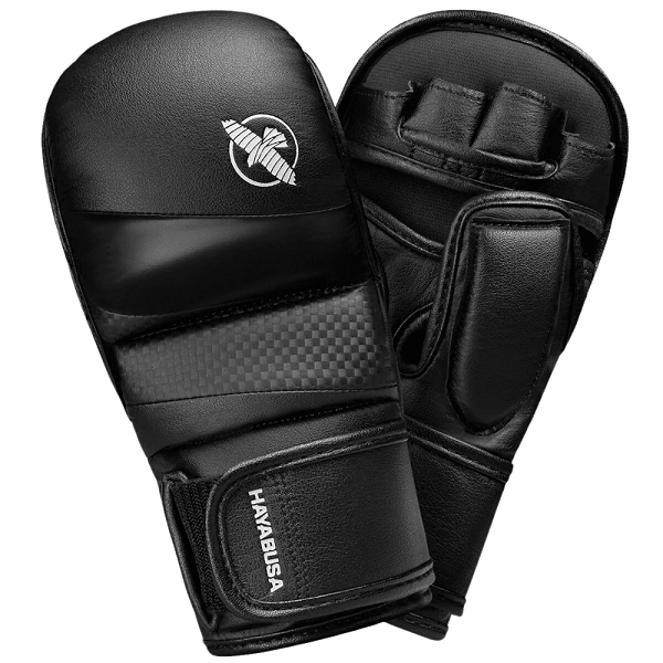 Hayabusa MMA Sparring Gloves Hayabusa T3 7oz Hybrid MMA Gloves Black
