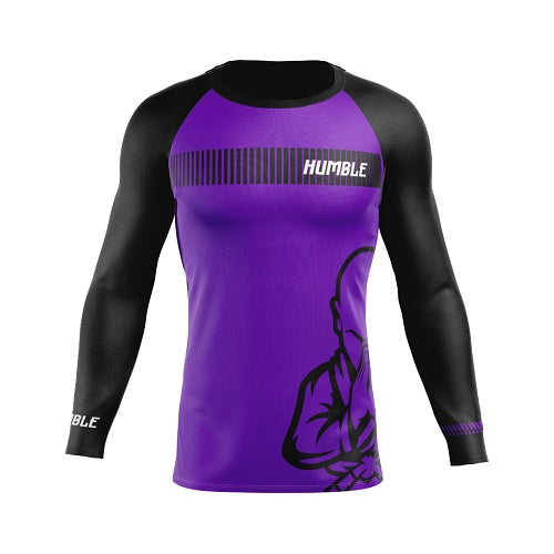 Humble Fightwear Longsleeve Rash Guard XS / Purple Humble Long Sleeve Ranked Rash Guards