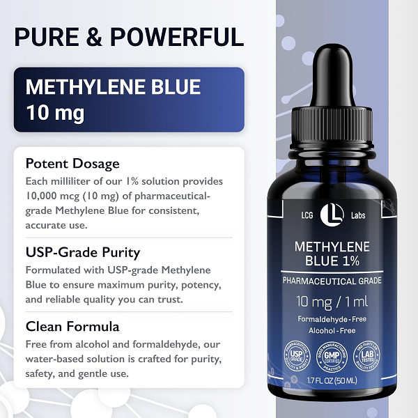 LCG Labs Supplements LCG Labs Methylene Blue Drops 50ml