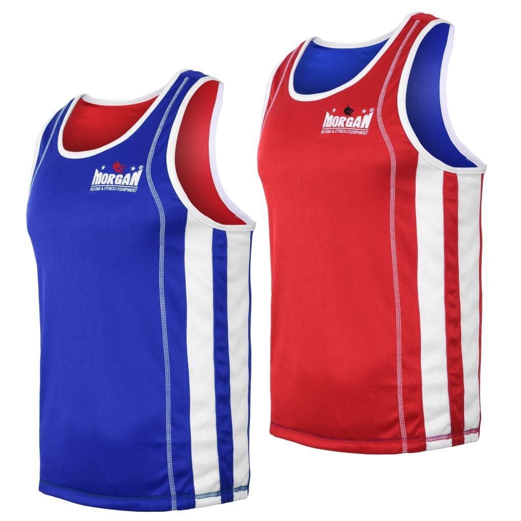 Morgan Boxing Shorts & Singlets Morgan Boxing Singlet Reversible Amateur