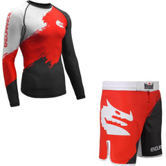 Morgan Longsleeve Rash Guard Morgan Endurance Longsleeve Rashguard + MMA Shorts Set