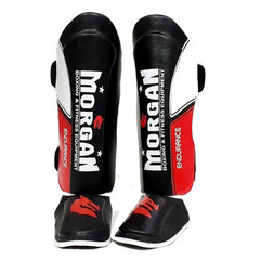 Morgan Morgan V2 Endurance Pro Shinguards + 16oz Boxing Gloves Combo