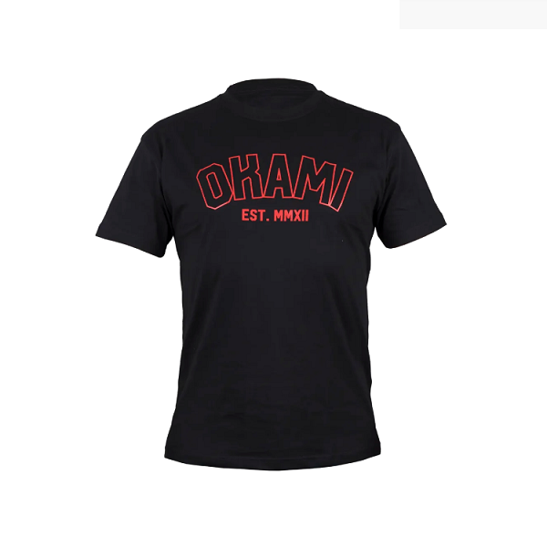 Okami Fightwear BJJ T Shirts Okami T-Shirt College Black