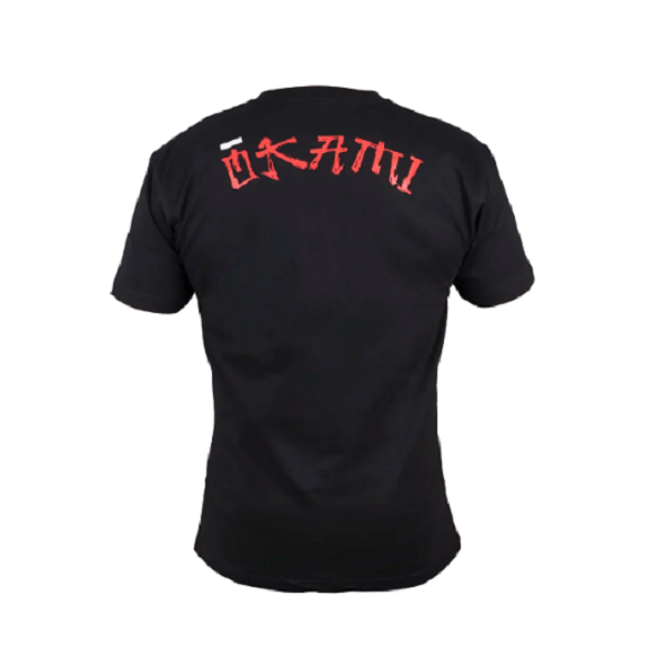 Okami Fightwear BJJ T Shirts Okami T-Shirt Warrior Black