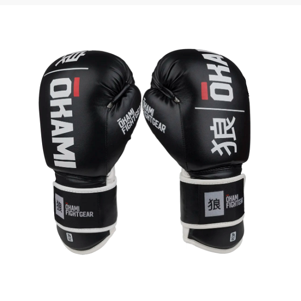 Okami Fightwear Boxing Gloves Okami Boxing Gloves Rumble Black & White
