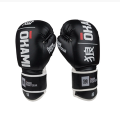 Okami Fightwear Boxing Gloves Okami Boxing Gloves Rumble Black & White