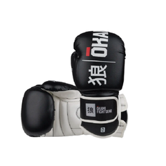 Okami Fightwear Boxing Gloves Okami Boxing Gloves Rumble Black & White