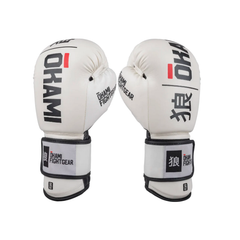 Okami Fightwear Boxing Gloves Okami Boxing Gloves Rumble White & Black