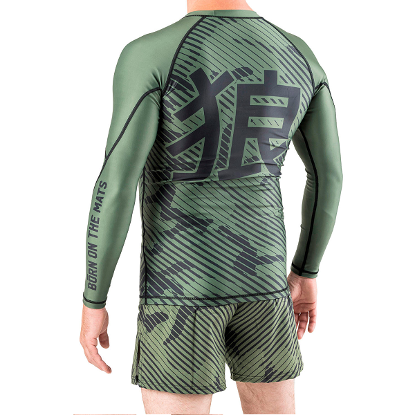Okami Fightwear Longsleeve Rash Guard Okami Camo Longsleeve Rashguard