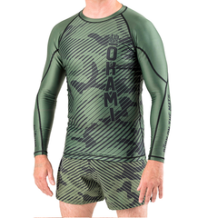 Okami Fightwear Longsleeve Rash Guard Okami Camo Longsleeve Rashguard