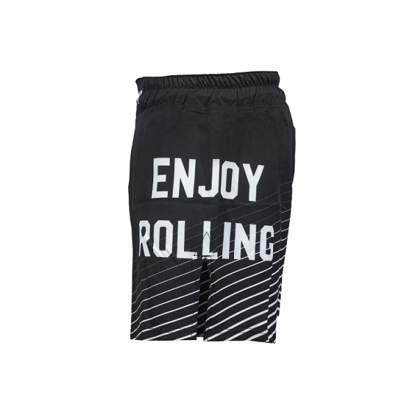 Okami Fightwear MMA Shorts Okami Fight Shorts Big Kanji Black & White