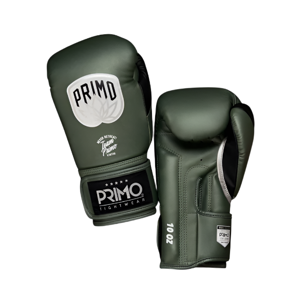 Primo Fightwear Boxing Gloves Primo Emblem 2.0 Semi Leather Boxing Gloves Army Green