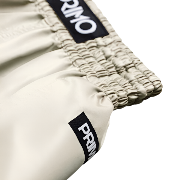 Primo Fightwear Muay Thai Shorts Primo Muay Thai Shorts Alta Series Cream
