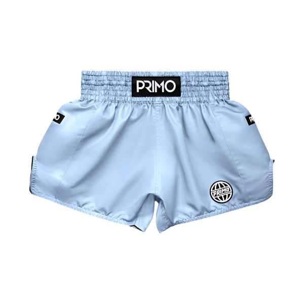 Primo Fightwear Muay Thai Shorts Primo Muay Thai Shorts Alta Series Pastel Blue