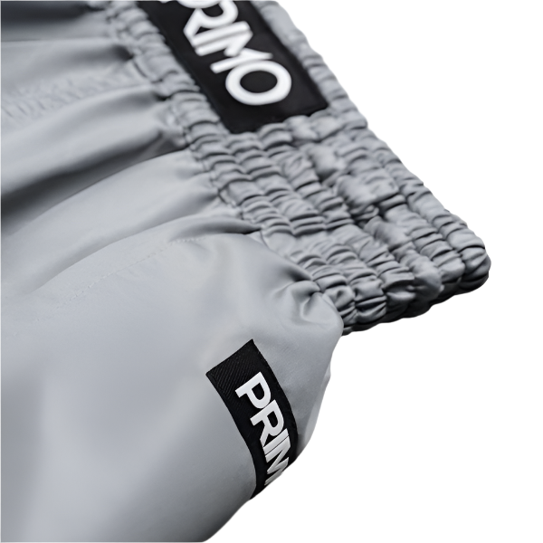 Primo Fightwear Muay Thai Shorts Primo Muay Thai Shorts Alta Series Tundra Grey
