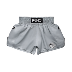 Primo Fightwear Muay Thai Shorts Primo Muay Thai Shorts Alta Series Tundra Grey