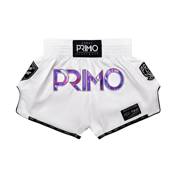 Primo Fightwear Muay Thai Shorts Primo Muay Thai Shorts Hologram Series Purple Haze