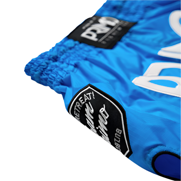 Primo Fightwear Muay Thai Shorts Primo Muay Thai Shorts Super Nylon Blue Jay