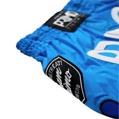 Primo Fightwear Muay Thai Shorts Primo Muay Thai Shorts Super Nylon Blue Jay