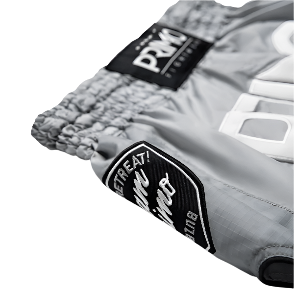 Primo Fightwear Muay Thai Shorts Primo Muay Thai Shorts Super Nylon Hammerhead Grey