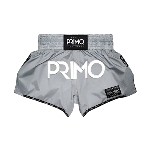Primo Fightwear Muay Thai Shorts Primo Muay Thai Shorts Super Nylon Hammerhead Grey