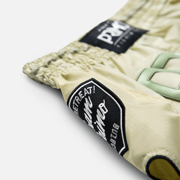 Primo Fightwear Muay Thai Shorts Primo Muay Thai Shorts Super Nylon Mantis Tan