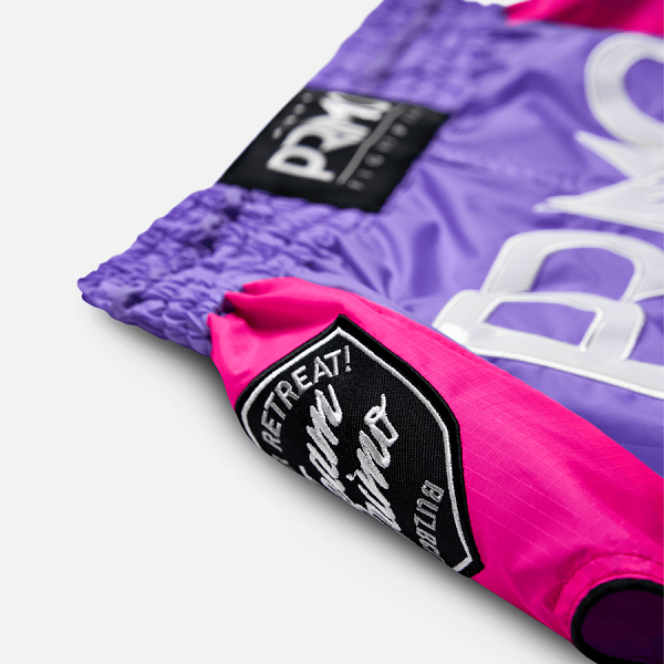 Primo Fightwear Muay Thai Shorts Primo Muay Thai Shorts Super Nylon Purple Rain