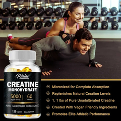 Pslalae Supplements Pslalae Creatine Monohydrate Capsules 60