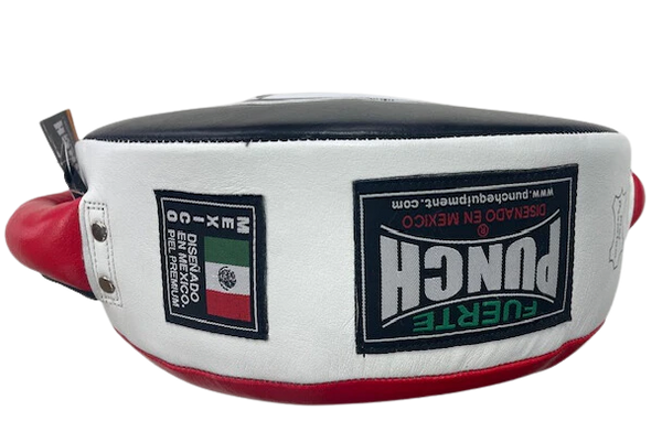 Punch Strike Shields Punch Boxing Mexican Round Shield RED Soft/ BLK Hard