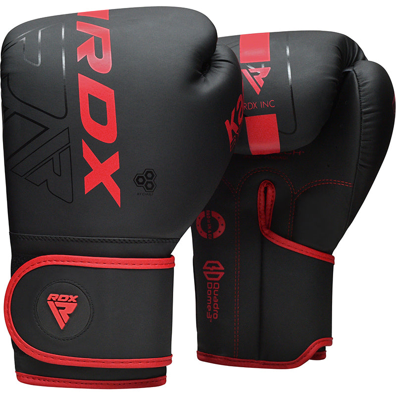 RDX Boxing Gloves RDX F6 Kara Boxing Training Gloves Black/Red