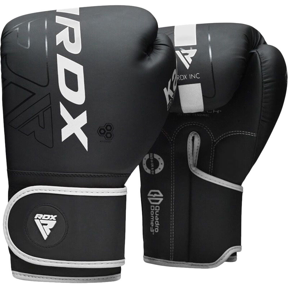 RDX Boxing Gloves RDX F6 Kara Boxing Training Gloves Black/White