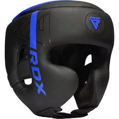 RDX Head Guards RDX F6 Kara Boxing Head Gear Black/Blue