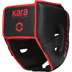 RDX Head Guards RDX F6 Kara Boxing Head Gear Black/Red