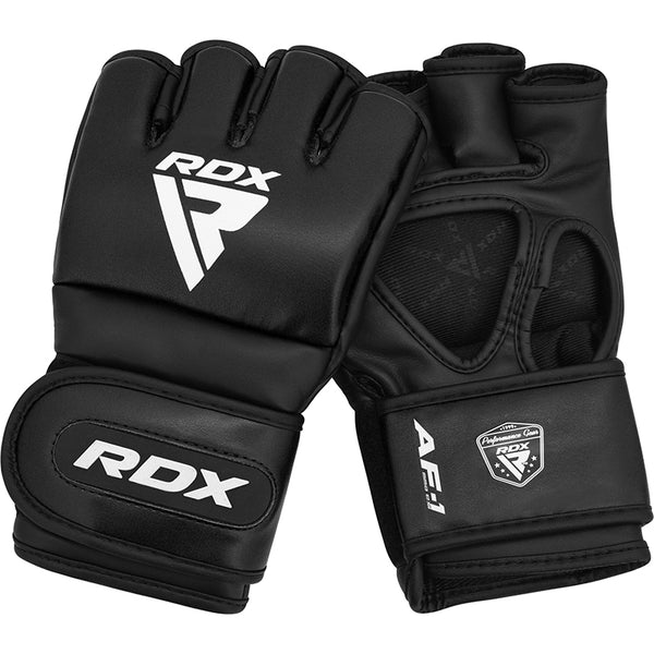 RDX MMA Gloves RDX 4oz Open Thumb MMA Gloves - Black