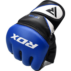 RDX MMA Gloves RDX Leather Training MMA Gloves - Blue