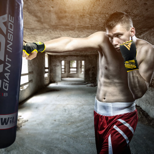 RDX Quick Wraps & Knuckle Guards RDX Boxing Quick Wraps - Black