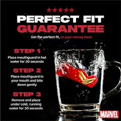 SafeJawz Mouth Guards Safejawz Marvel Captain Marvel Mouthguard