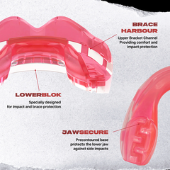 SafeJawz Mouth Guards Safejawz Mouthguard for Braces Pink