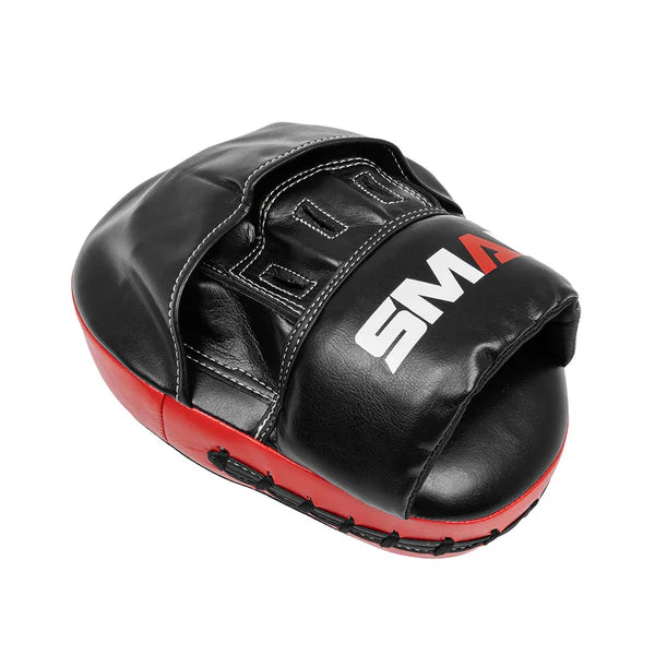 SMAI Focus Mitts SMAI Synthetic Leather Boxing Focus Mitts - Black/Red