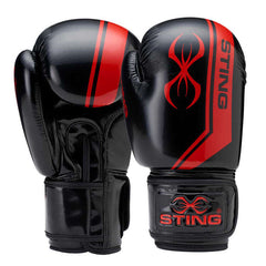 STING Boxing Gloves 12oz / Black/Red Sting Armalite Boxing Gloves
